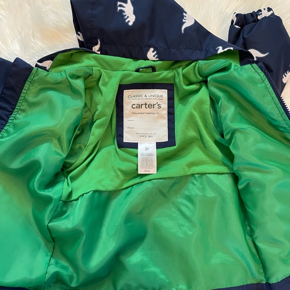 Carter's Little Boy's Dinosaur Rain Jacket | SZ 2T - Picture 5 of 6